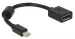Adapter Delock Displayport-mini to Displayport Mini DisplayPort, Display port female, 0.15 m, must