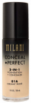 Vedel jumestuskreem Milani Conceal + Perfect, 01a creamy nude, 30 ml