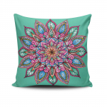 Dekoratiivpadjap&uuml;&uuml;r Mioli Decor MANDALA-11, mitmev&auml;rviline, 43 cm x 43 cm