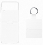 Telefoni &uuml;mbris Samsung Clear Cover with Ring, l&auml;bipaistev v., Samsung