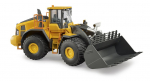 M&auml;ngutraktor Bruder Volvo Wheel loader L260H 02458, 1:16, must v./kollane v.