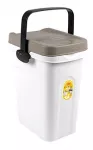 Lemmikloomatoidu s&auml;ilituskast Stefanplast Pet Food Container, 7 l, 23 x 19 x 31 cm, valge v./hall v.