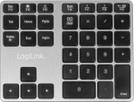 Juhtmega arvutiklaviatuur Logilink ID0187 Numeric Keypad, must v./hall v.