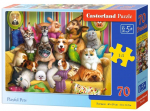 Pusle Castorland Playful Pets 070176, 29 cm x 40 cm, 70 tk, mitmev&auml;rviline