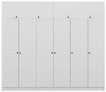 Riidekapp Kalune Design Kale 5229, valge v., 52 cm x 270 cm x 255 cm