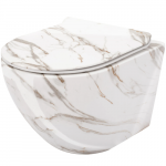 WC-pott, seinapealne Rea Carlos Slim, kaanega, 370 mm x 495 mm