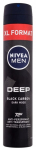 Meeste deodorant Nivea Deep Black Carbon Dark Wood Spray, 200 ml