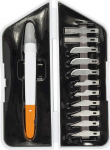 Nugade ja terade komplekt Fiskars FS1024384, 21 cm, plastik/teras, 12 tk