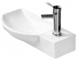 Vannitoa kraanikauss Mexen Hugo, keraamiline, 50.5 cm x 23.5 cm x 12.5 cm, valge v.