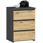 &Ouml;&ouml;kapp Akord CL3, tamm v./grafiit v., 57 cm x 40 cm x 35 cm