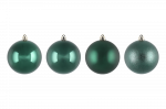 J&otilde;ulupuu m&auml;nguasjade komplekt Winteria Bauble 637040, roheline v., 8 cm, plastik, 8 tk