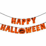 Halloweeni tarvikute komplekt lastele Springos HA5235, oranž, 200 cm