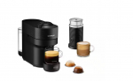 Kapselkohvimasin Nespresso Vertuo Pop & Aeroccino ENV90.BAE, must, De'Longhi