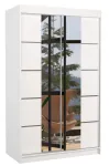 Riidekapp ADRK Genua 120, valge v., 58 cm x 120 cm x 200 cm, peegliga