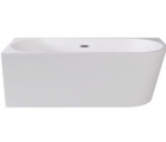 Vann, teisaldatav Besco Zoya, 170 cm x 80 cm x 59 cm, vasakpoolne, valge