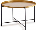 Kohvilaud Gift Decor, kuldne v./must v., 76.5 cm x 76.5 cm x 46 cm