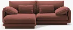 Nurgadiivan Micadoni Torino MIC_LC_S_184_F1_TORINO3, tumeroosa v., vasak, 220 x 170 cm x 83 cm