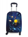 Laste kohver Marko Cosmos, sinine/mitmev&auml;rviline, 32 l, 32 x 23 x 48 cm