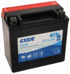 Mootorratta aku Exide, 12 V, 12 Ah, 200 A