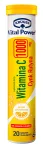 Toidulisand, c-vitamiin 1000 mg tsingi ja rutiiniga Kruger Vital Power, sidruni maitse, 80 g, 20 tk