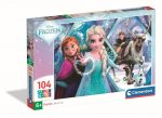 Pusle Clementoni Frozen 25045, 27 cm x 38 cm, 104 tk, mitmev&auml;rviline