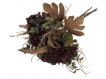 Kunstlilledest kimp, pojeng, violetne, 36 cm