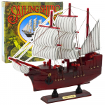 M&auml;ngulaev Lean Toys Sailing Ships, pruun