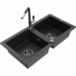 K&ouml;&ouml;givalamu Mexen Mario, graniit, 82 cm x 43.6 cm x 16.1 cm, h&otilde;be/must/kroom