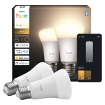 Nutikas pirn Philips Hue LED, A60, 2700 &deg;K, E27, 7 W, 810 lm, 2 tk