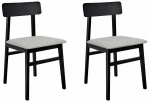Toolide komplekt Beliani Stacy, matt, helehall v., 46 cm x 41 cm x 75 cm, 2 tk
