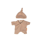 Riiete komplekt nukule Miniland How To Dress Pyjama, pruun v.
