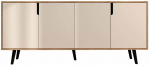 Konsoollaud Kalune Design Latina Modern 180, tamm v./valge v., 45 cm x 180 cm x 80 cm