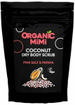 Kehakoorija, kuivad tekstuurid Organic Mimi Pink Salt & Papaya, 150 g