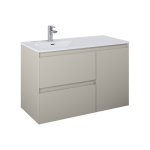 Valamualune vannitoa kapp Elita Split 100 2DR L Carfo, fume matt v., 45.8 cm x 100 cm x 63.5 cm