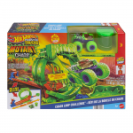 Autorada Mattel Hot Wheels Monster Trucks Mutant Chaos Loop Challenge JMK91, roheline v./oranž v.