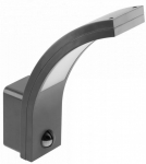 Kahjustatud pakendiga toode. &Otilde;ue seinavalgusti GTV Paris, 10W, LED, IP54, must v., 6.6 cm x 25.5 cm