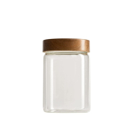 Toidu s&auml;ilitamise konteiner Homla Woodly 006547, 0.85 l, l&auml;bipaistev v./pruun v.