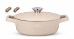 Kastrul Swiss Haus Zurich Luxury SH-ZLC28BE, &Oslash;28 cm, 3.9 l, beež v.