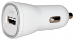 Auto laadija Techly, USB, valge v.