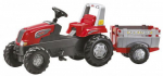 Pedaaltraktor Rolly Toys Junior RT, punane v./hall v.