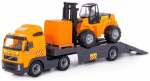 M&auml;nguautode transportija Wader-Polesie Volvo Power Truck Trailer 36797, oranž v.
