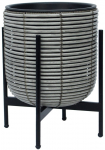 Lillepott Home4you Wicker 38105, plastik/metall, hall