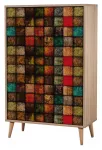 Kapp Kalune Design Multibox 723, pruun v./mitmev&auml;rviline, 80 cm x 36 cm x 127 cm