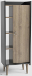 Kapp Kalune Design Lagomood Ruby, antratsiit v./p&auml;hklipuu v., 30 cm x 50 cm x 140 cm