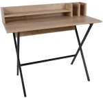 Kirjutuslaud Kalune Design Lozan, 100 cm x 50 cm, 89 cm, tamm v./must v.