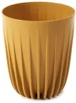 Lillepott Lamela Mira, plastik, 25 cm x 25 cm, &Oslash; 25 cm, kollane v.