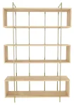P&otilde;randariiul Kalune Design Bruti 875ZNA4511, kuld v./tamm v., 180 cm x 29.6 cm x 120 cm