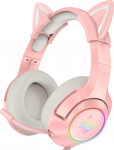 Juhtmega m&auml;nguri peakomplekt Onikuma Cat Ear K9 ON-K9_CAT/PK, roosa v.