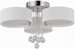 Valgusti lagi Light Prestige Gambela LP-991/3C WH, E27, 3 x 40 W, valge v./kroom v./l&auml;bipaistev v.