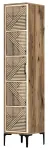 Riidekapp Kalune Design Kumsal P, kreemjasvalge/p&auml;hklipuu v., 47.5 cm x 40 cm x 201.4 cm